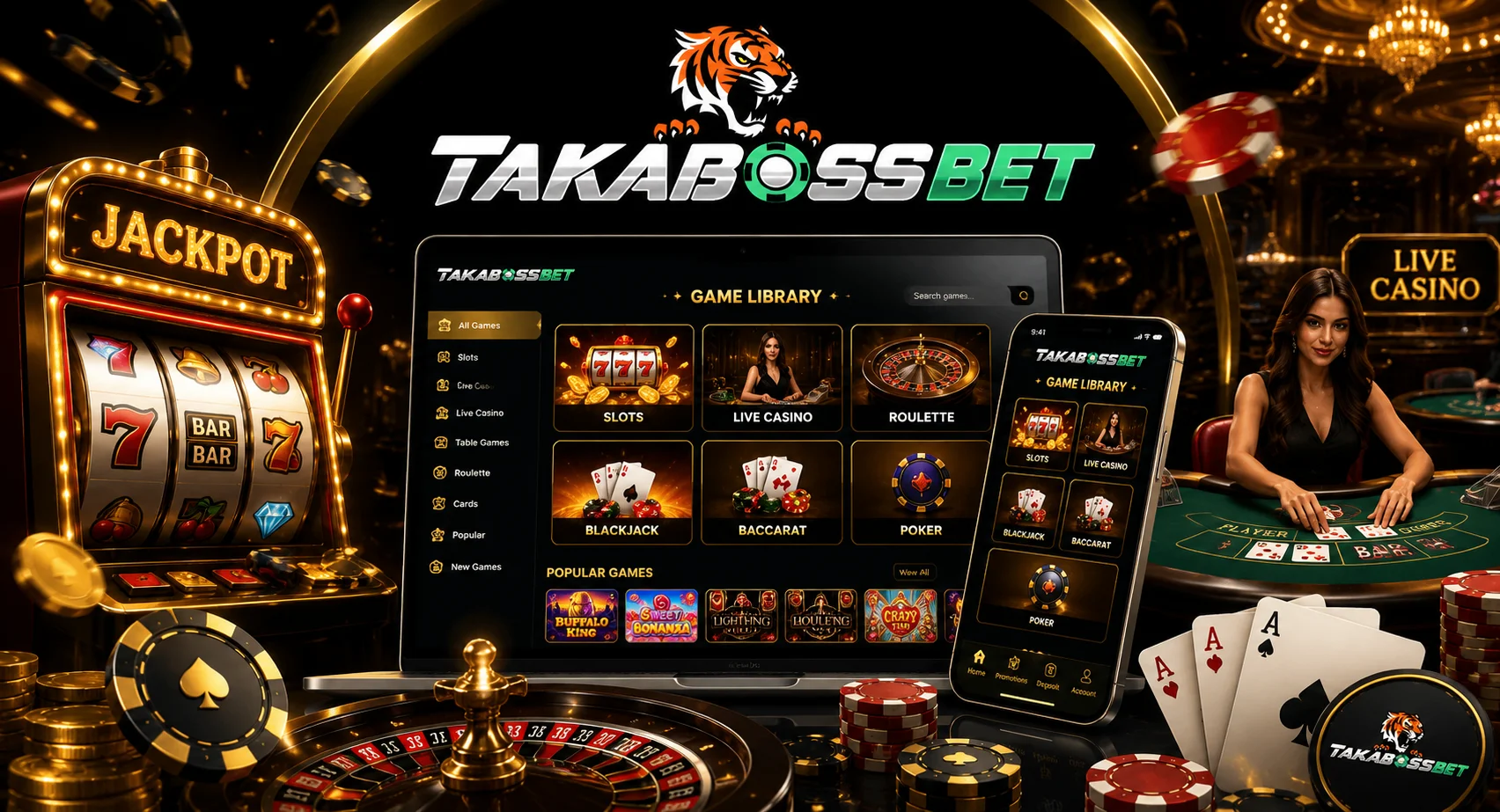 Casino games online in Bangladesh including slots live casino baccarat roulette and blackjack