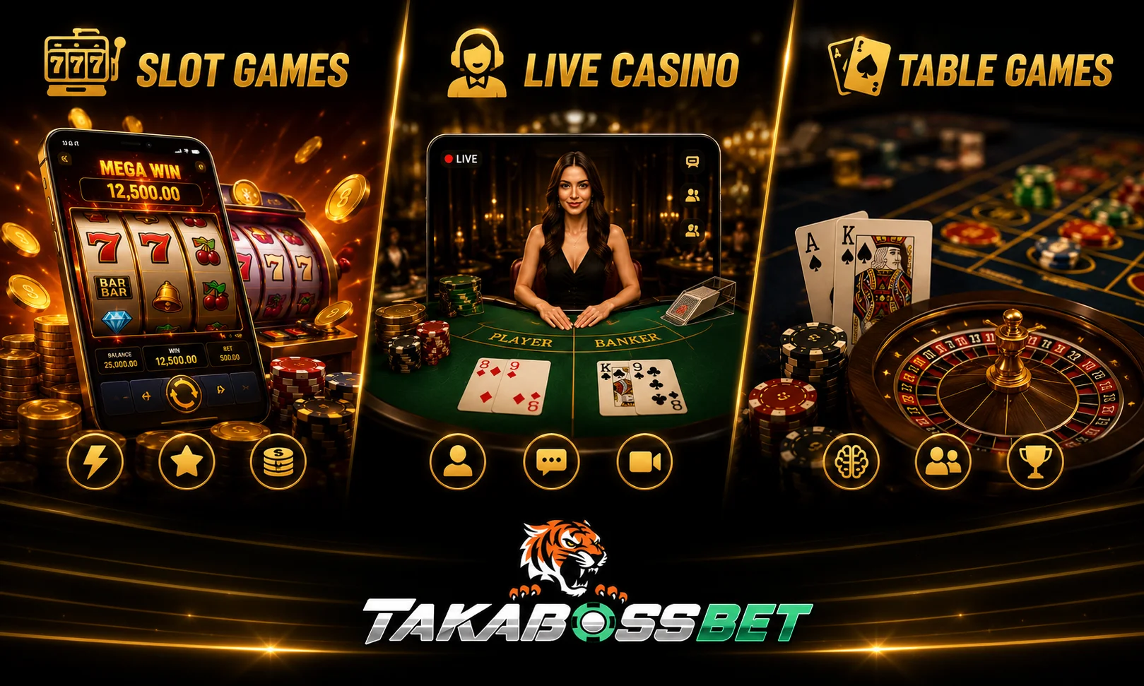 Comparison of slot games live casino and table games
