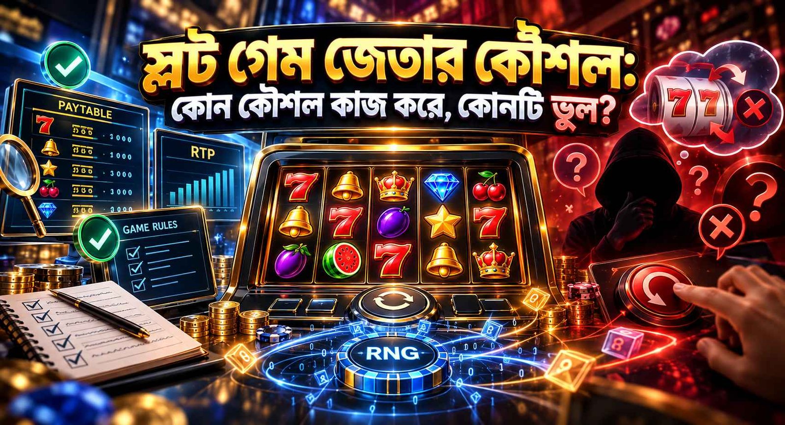 স্লট গেম জেতার কৌশল - Strategy ও ভুল ধারণা