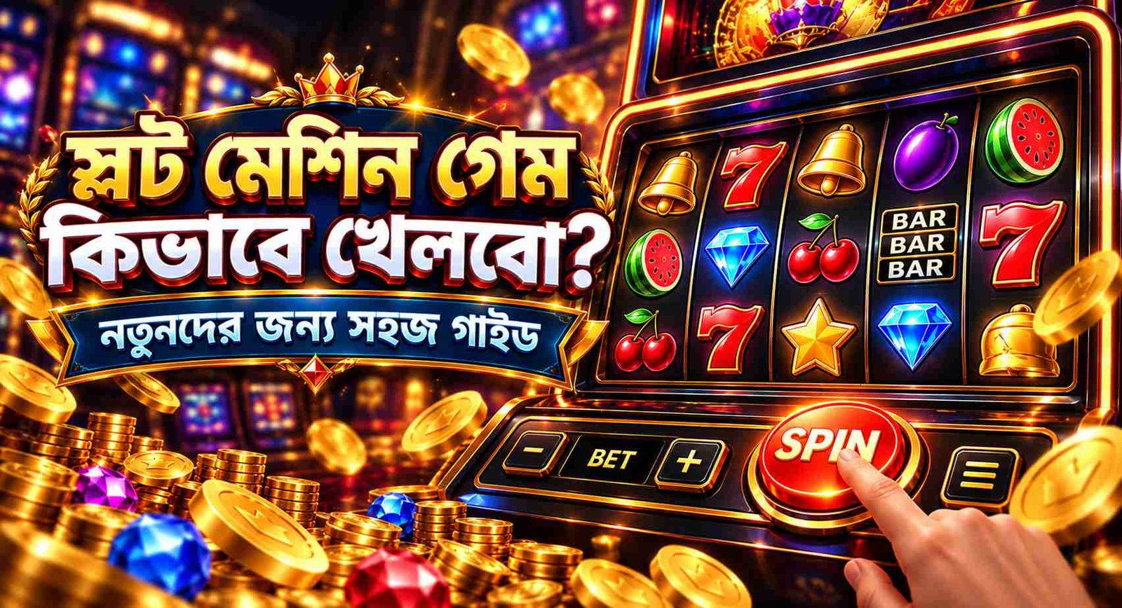 স্লট মেশিন গেম কিভাবে খেলবো - নতুনদের জন্য গাইড