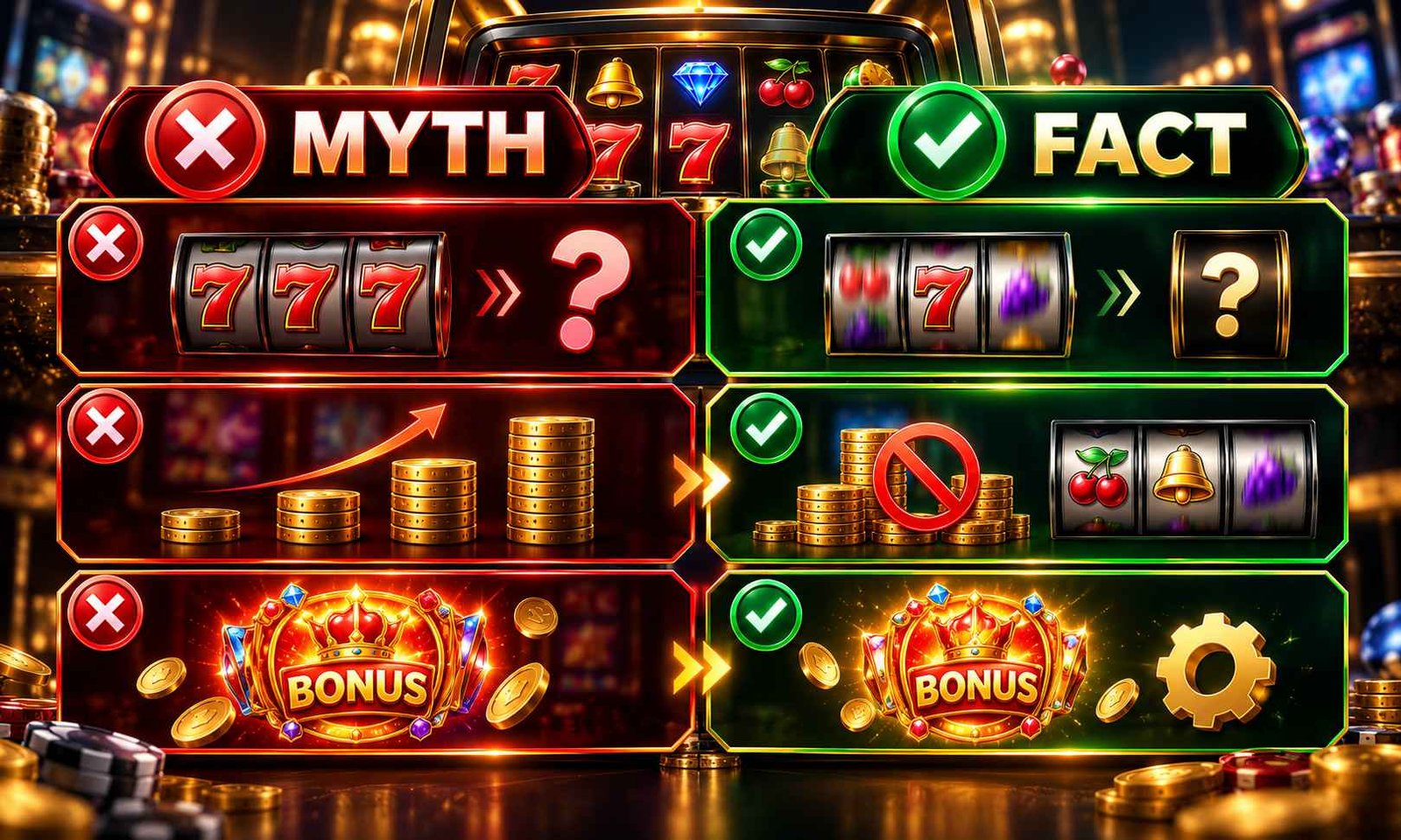 Slot Game Strategy-এর সাধারণ Myth এবং Fact