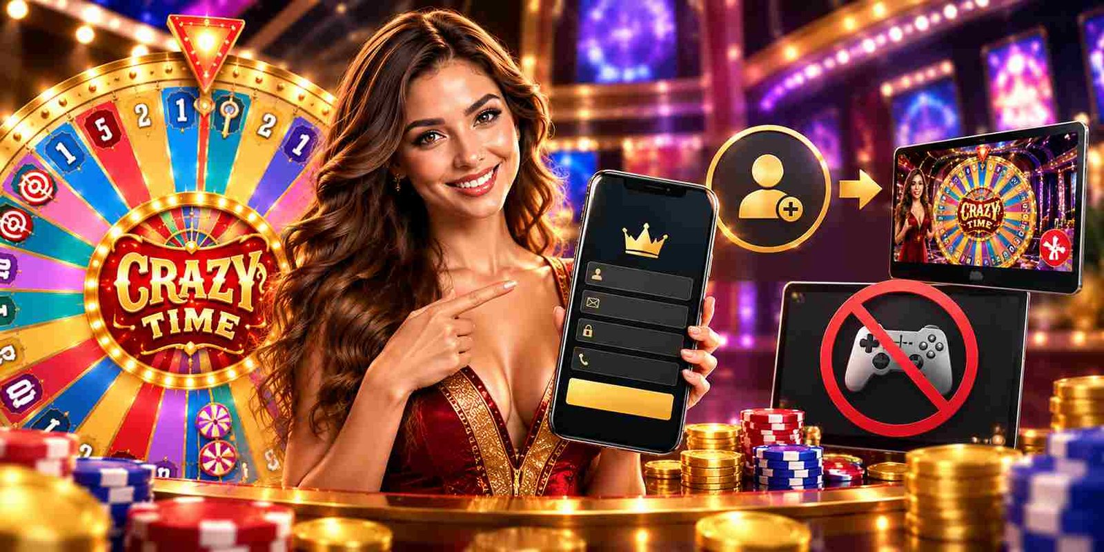 Crazy Time account registration required and no free demo on Takabossbet
