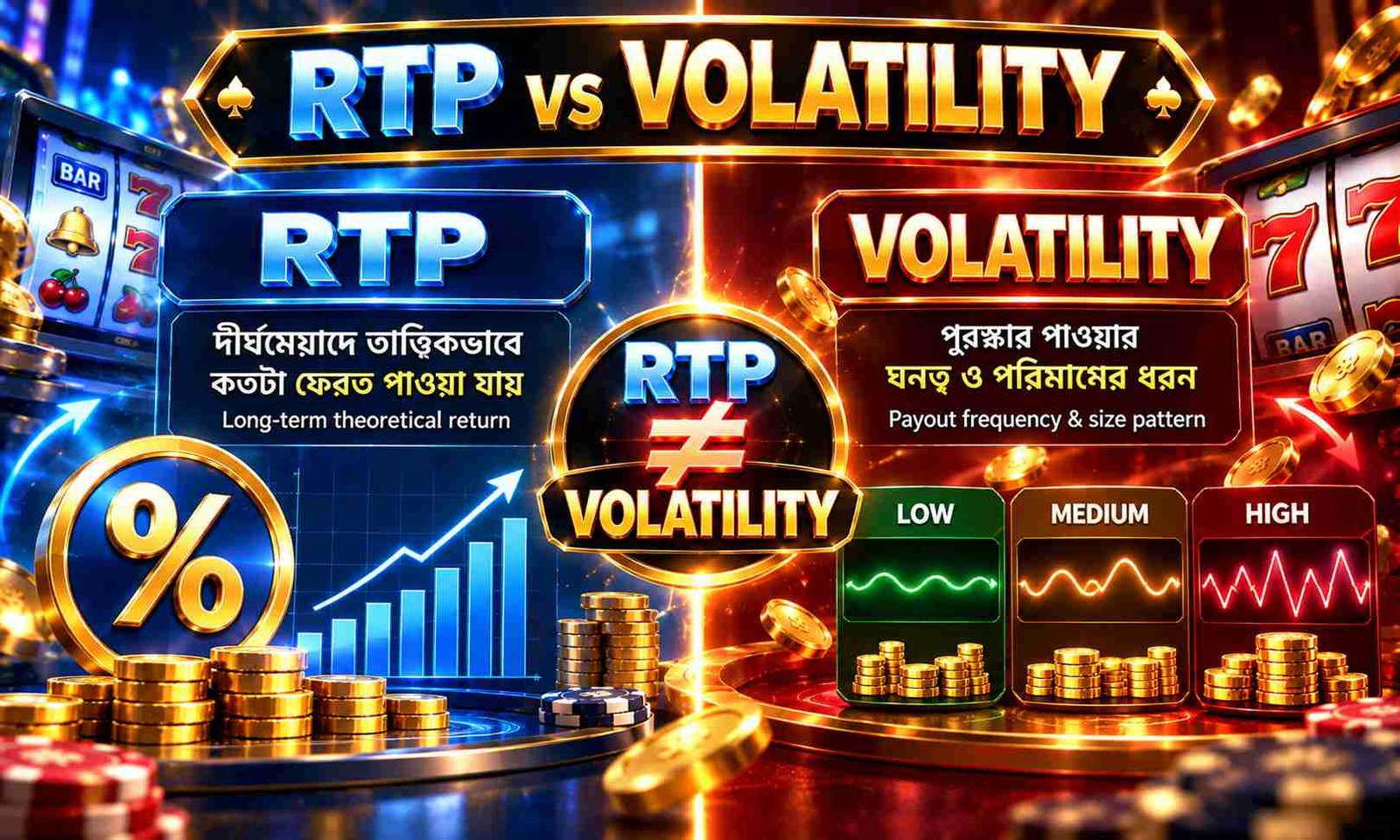RTP vs Slot Volatility difference