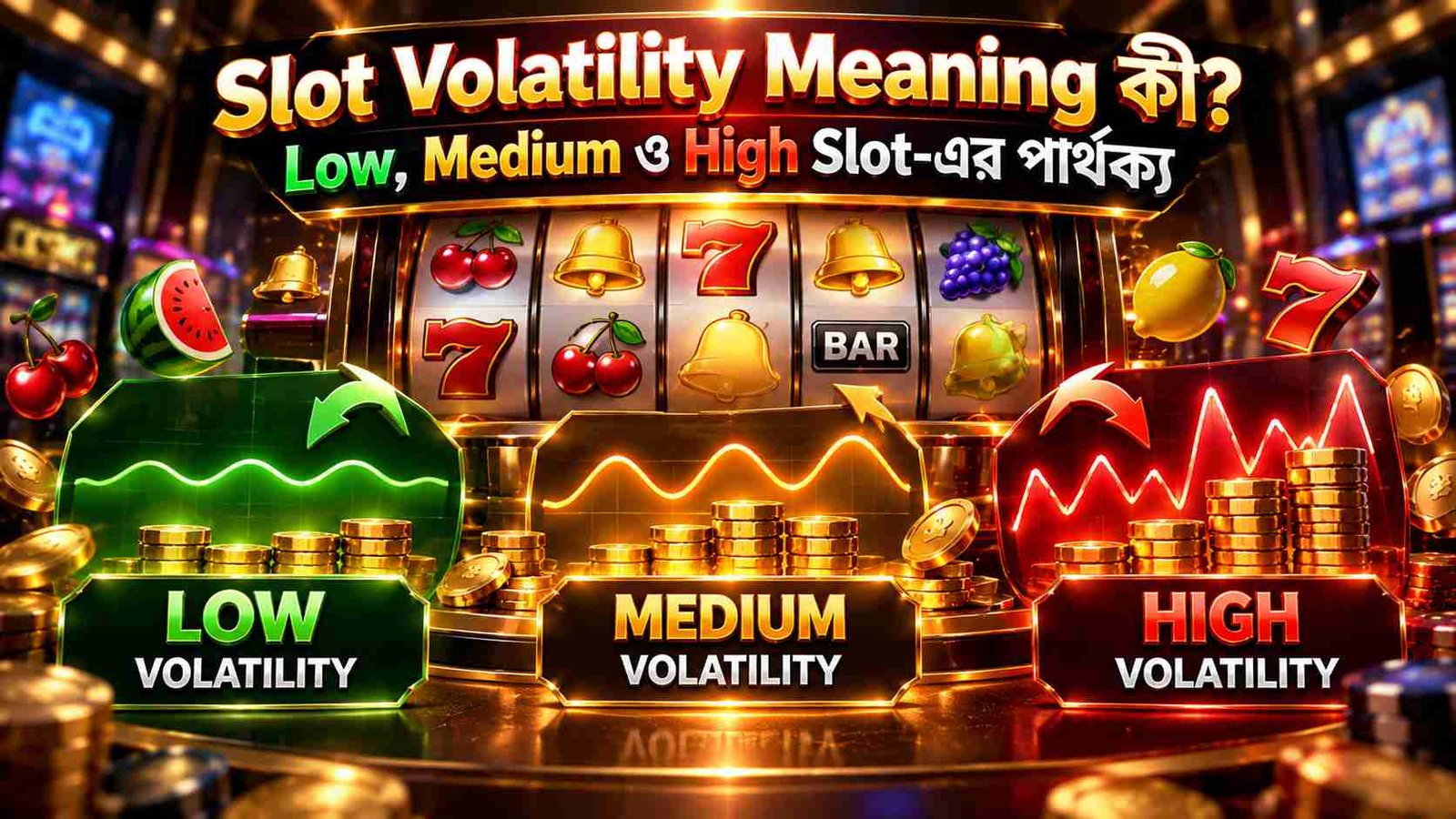 Slot Volatility Meaning - Low Medium and High Volatility